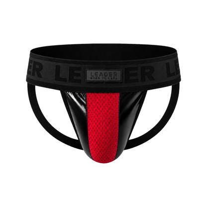 LEADER Brut Jockstrap Red