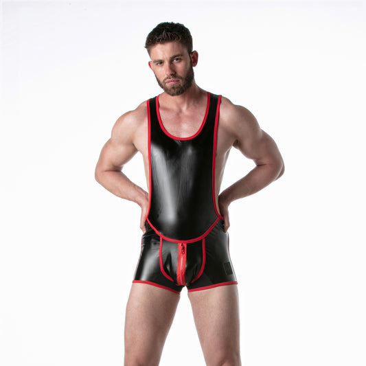 LEADER Brut Singlet Red