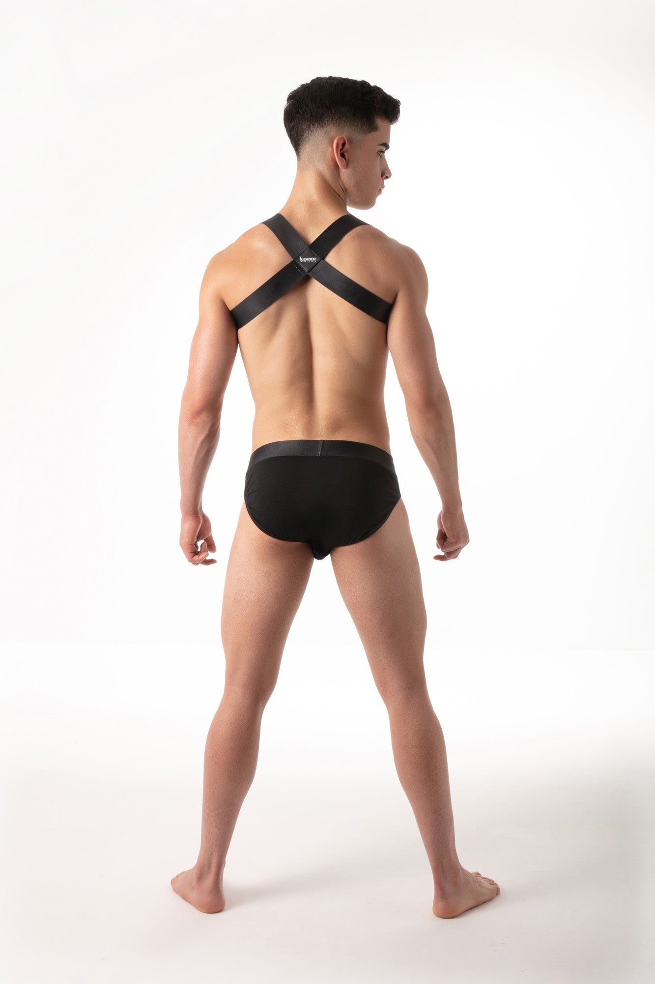 LEADER Essentials Multipack 1x Brief + 1x Harness Black