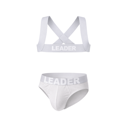 LEADER Essentials Multipack 1x Brief + 1x Harness Grey