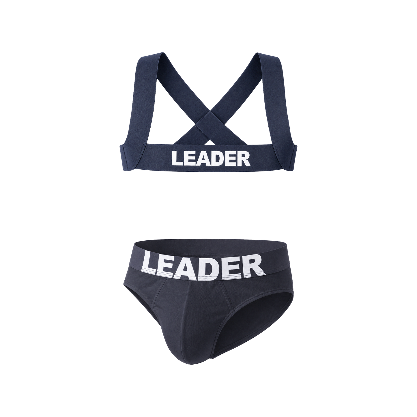 LEADER Essentials Multipack 1x Brief + 1x Harness Navy