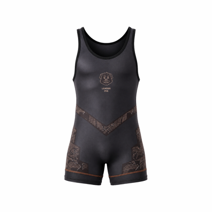 LEADER ID Party Singlet Pig Black/Brown