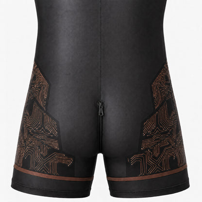 LEADER ID Party Singlet Pig Black/Brown