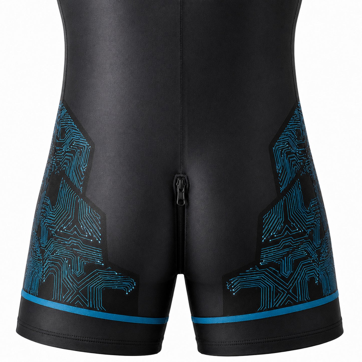 LEADER ID Party Singlet Pup Black/Blue
