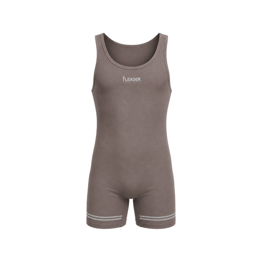 LEADER ID Sports Singlet Taupe