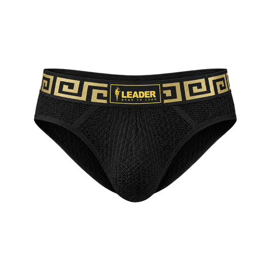 LEADER Invictus Mesh Brief Black-Gold