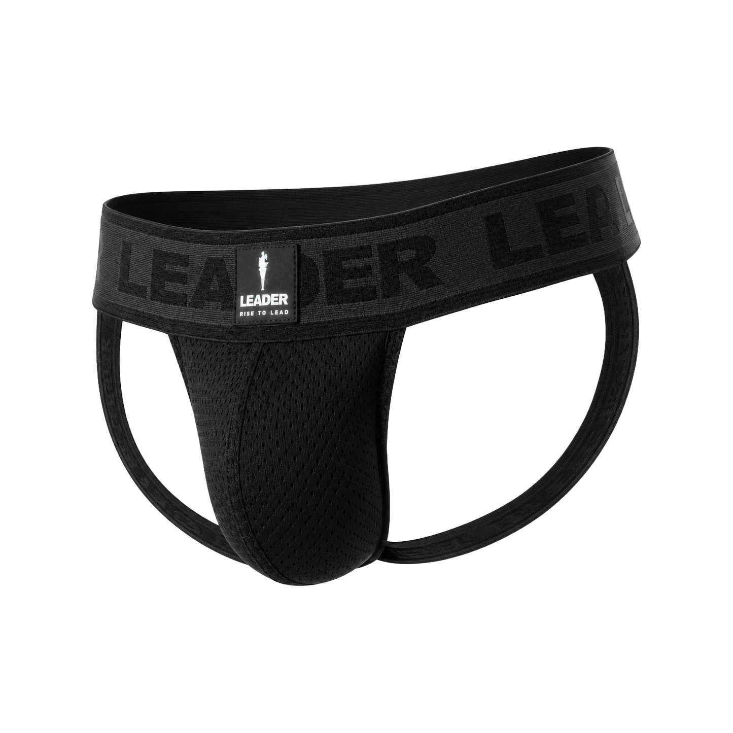 LEADER Sports Mesh Jockstrap Black