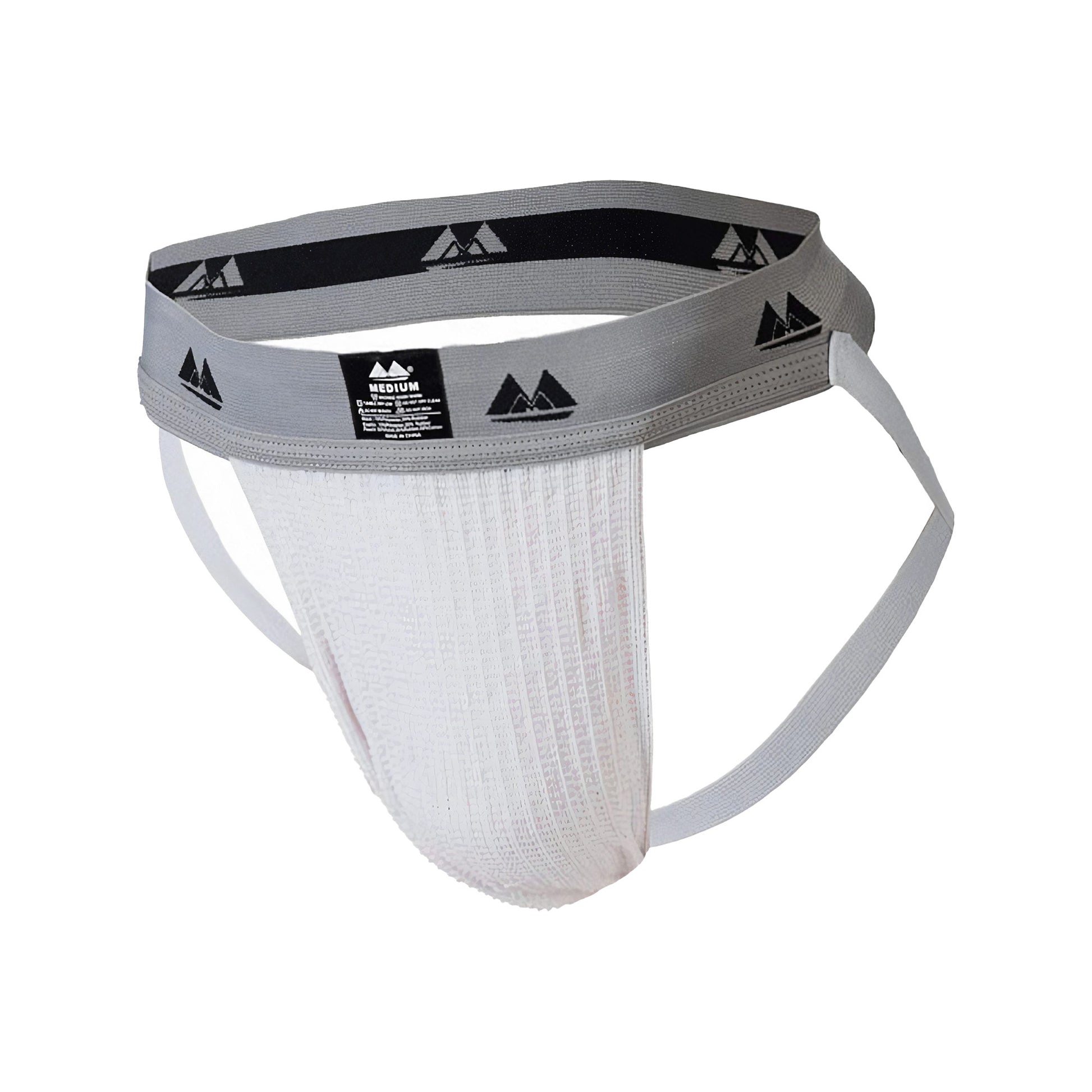 MM Sports Original Edition Swimmer/Jogger Jockstrap 2 inch White