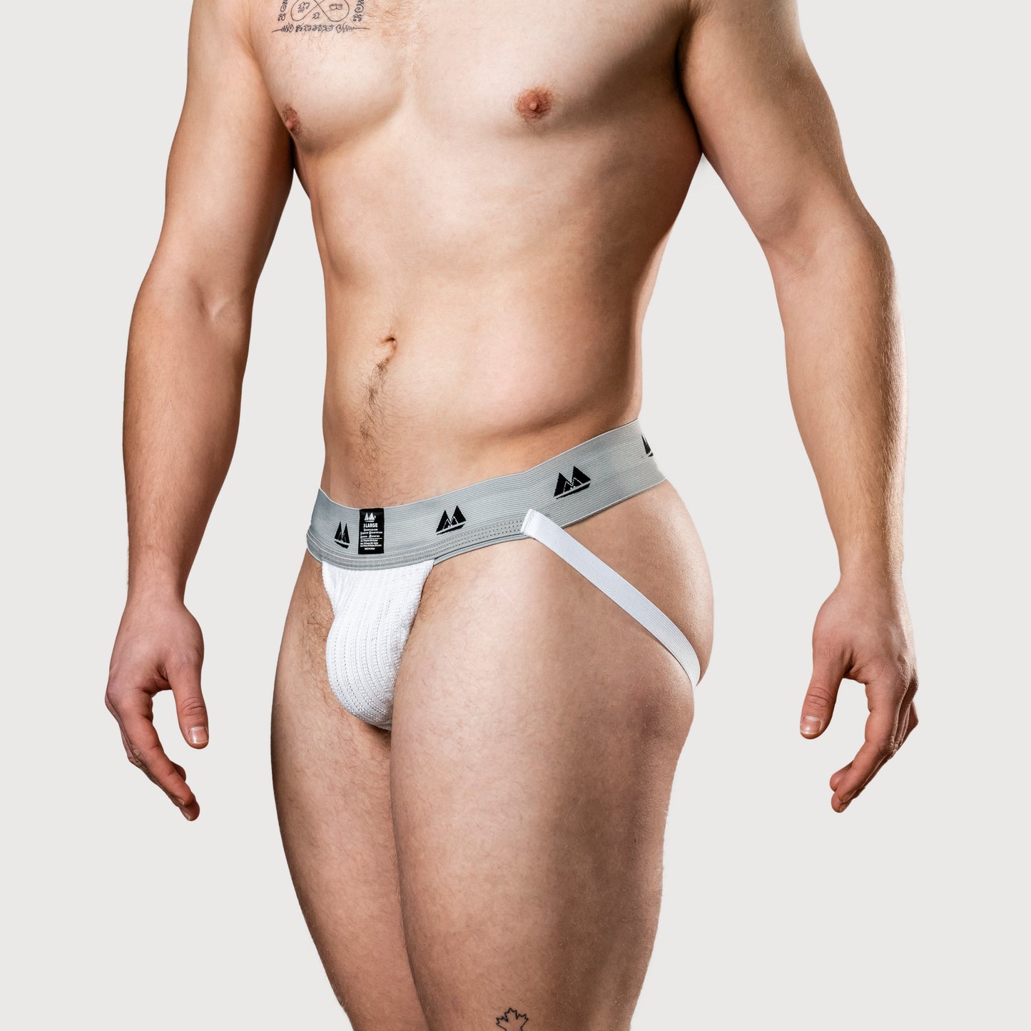 MM Sports Original Edition Swimmer/Jogger Jockstrap 2 inch White