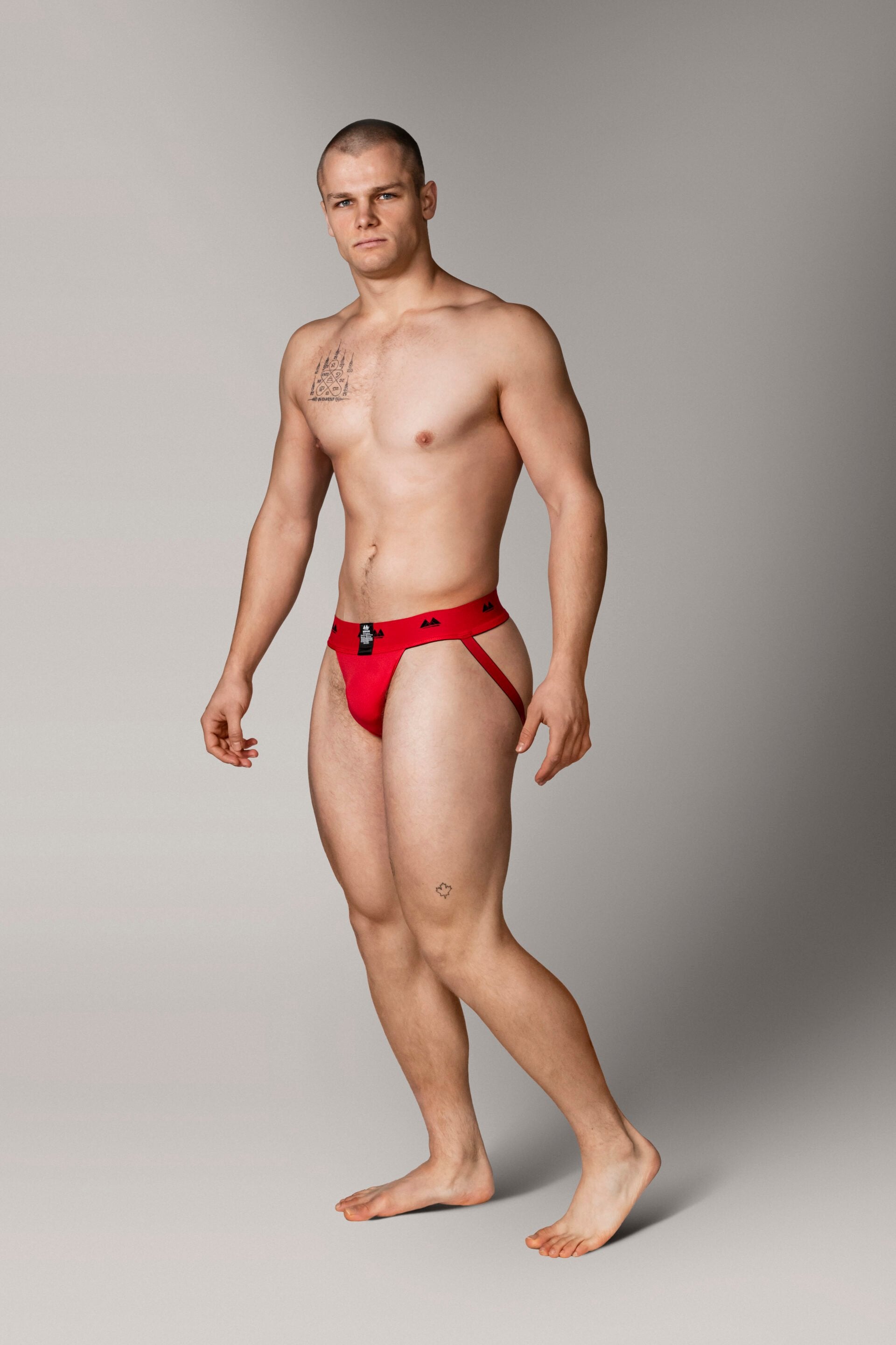 MM Sports The Original Jockstrap 2 inch Reversible Black/Red