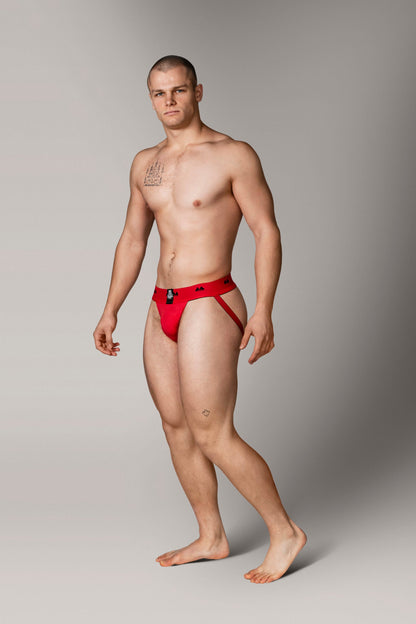 MM Sports The Original Jockstrap 2 inch Reversible Black/Red