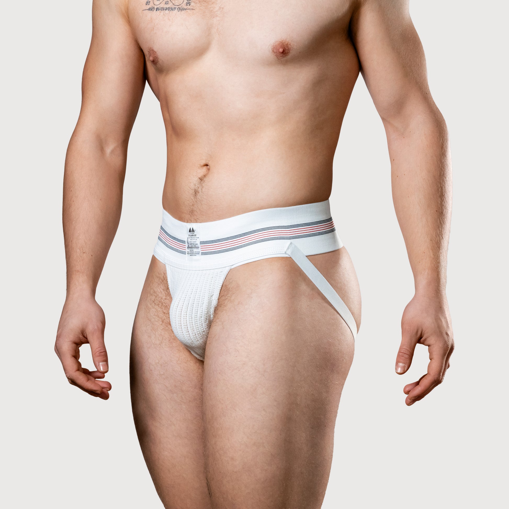 MM Sports The Original No. 10 Jockstrap 3 inch Multipack 1x Black + 1x White