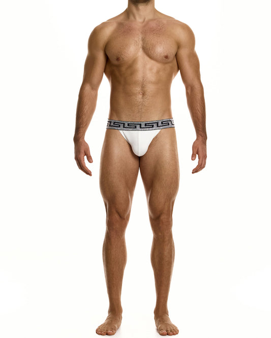 MODUS VIVENDI Bold Meander Jockstrap White/Silver