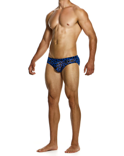 MODUS VIVENDI Leopard Mesh Brief Blue