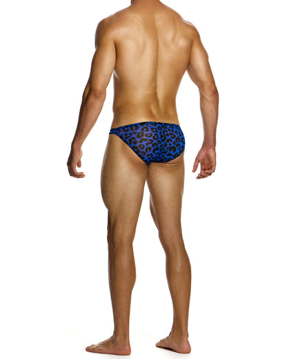 MODUS VIVENDI Leopard Mesh Low Cut Brief Blue