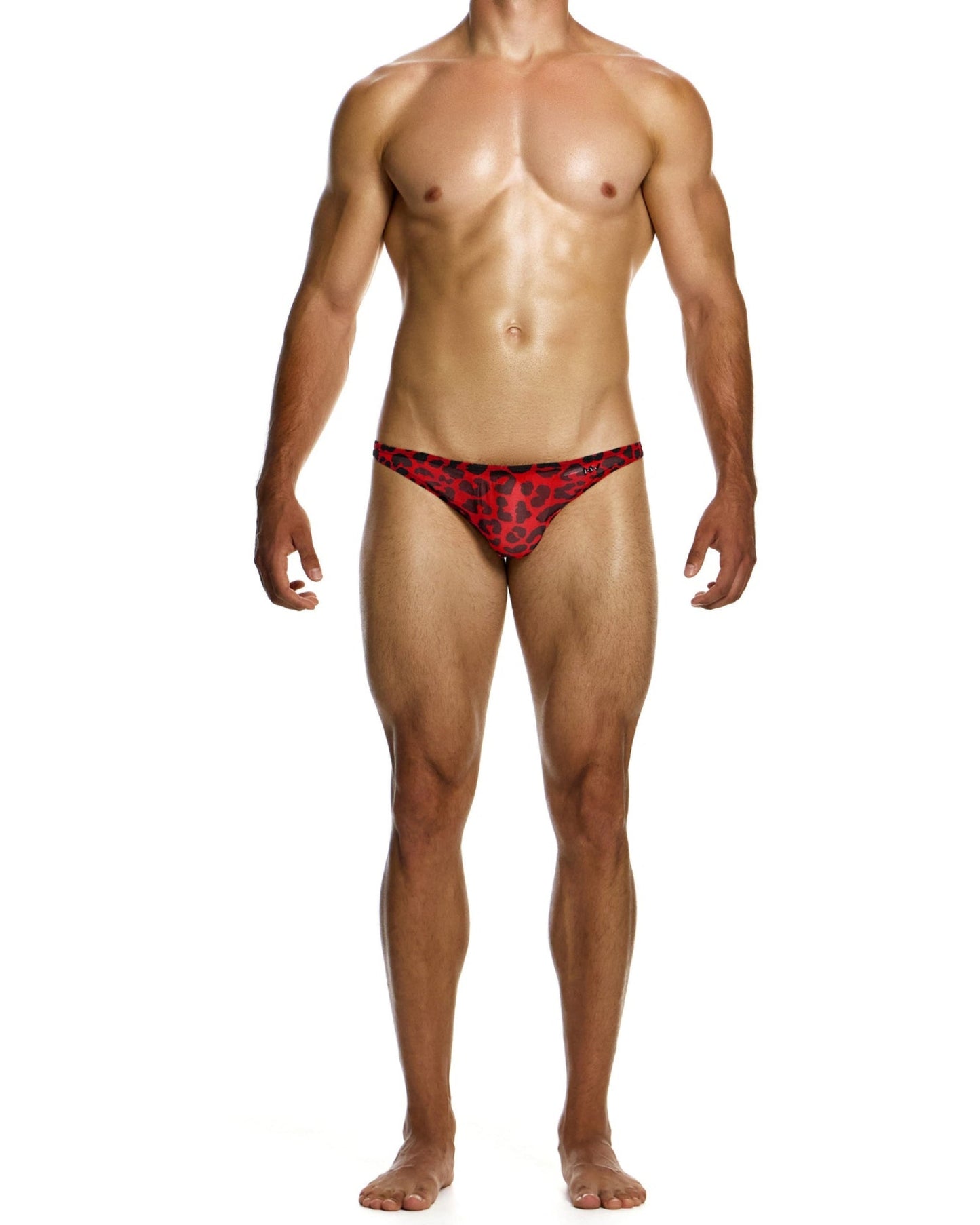 MODUS VIVENDI Leopard Mesh Low Cut Brief Red