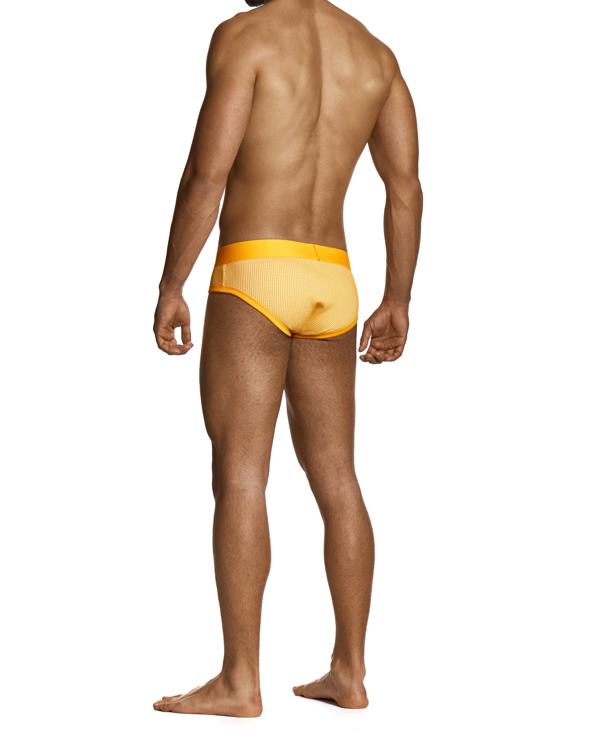 MODUS VIVENDI Multipack 1x Pied de Coq Classic Brief + 1x Tanktop Yellow