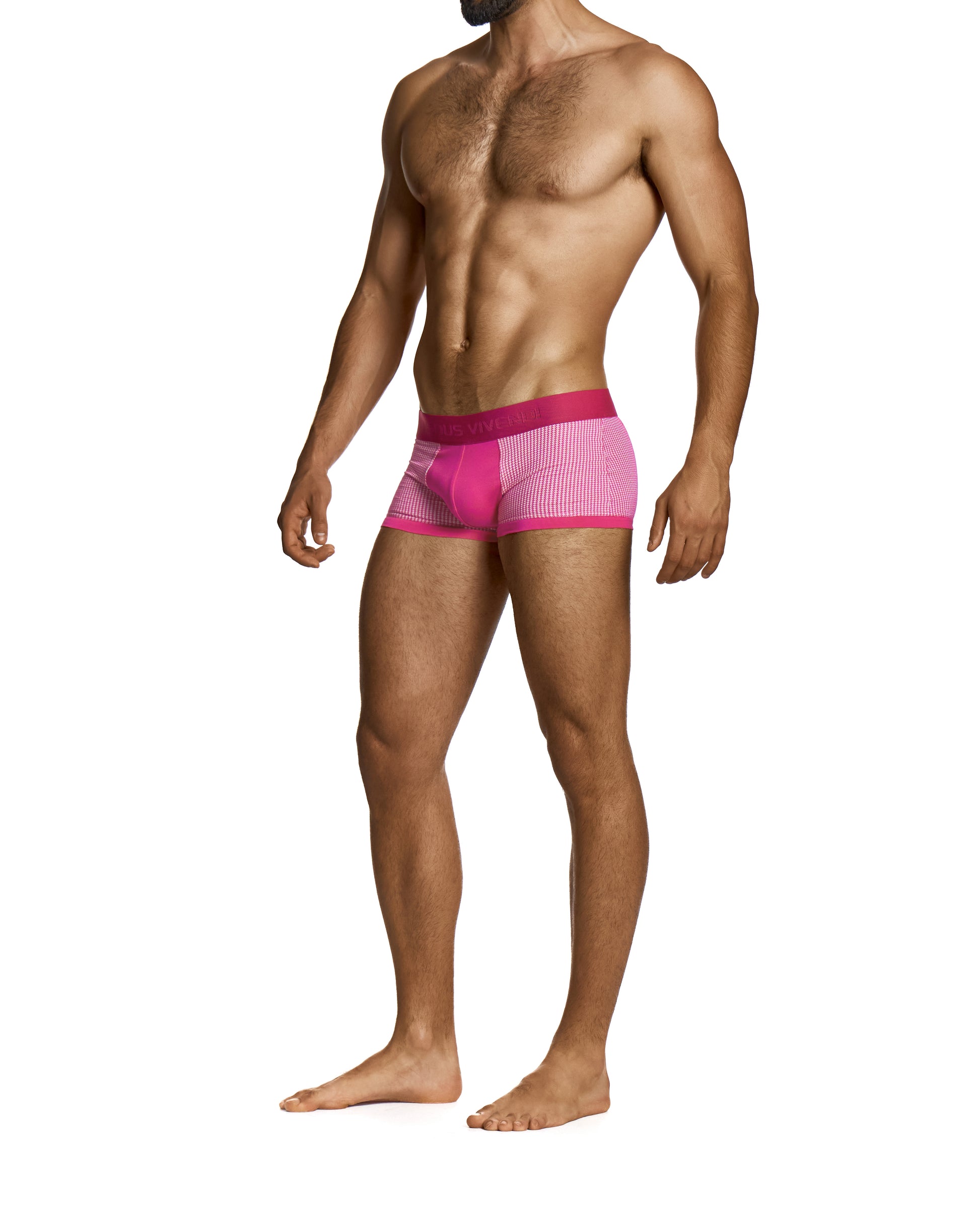 MODUS VIVENDI Pied de Coq Boxer Fuchsia
