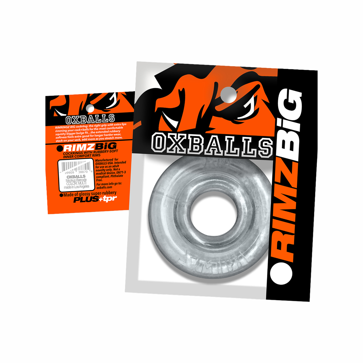 Oxballs RIMZ BIG Softlips Cockring Clear