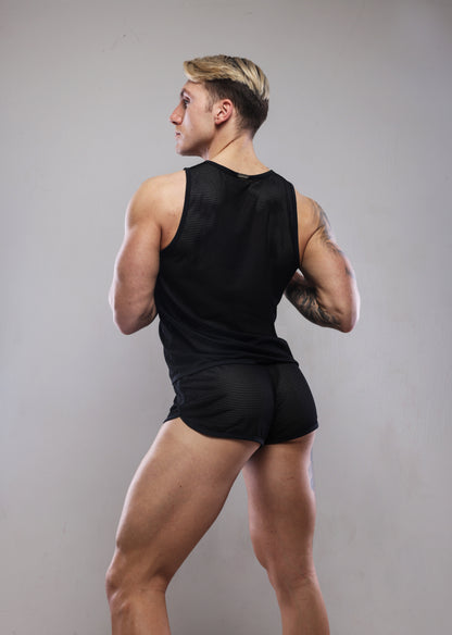 SUKREW 1x Net Vest + 1x Net Shorts Multipack Nightlife Black