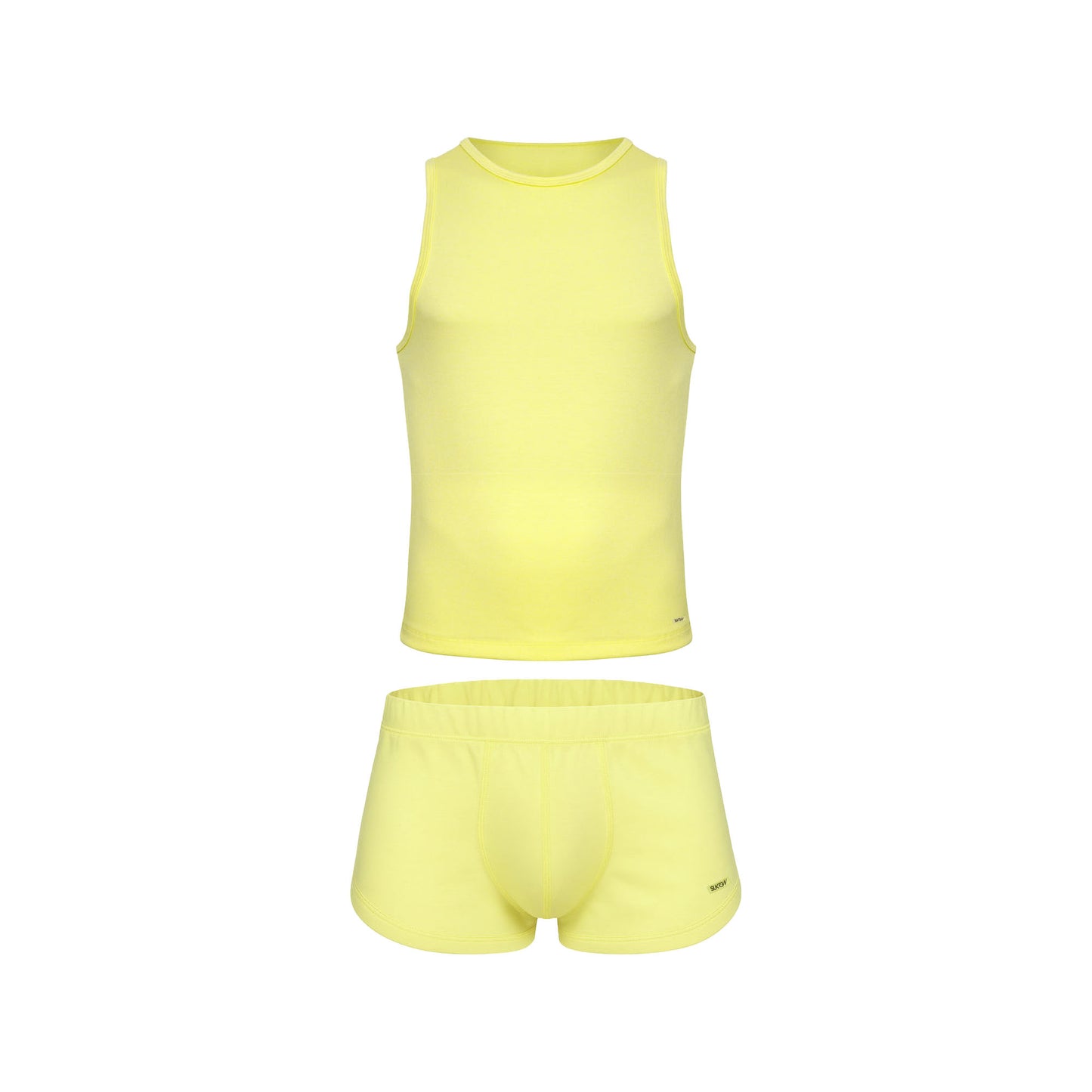 SUKREW 1x Shorts + 1x Vest Multipack Blonde Yellow