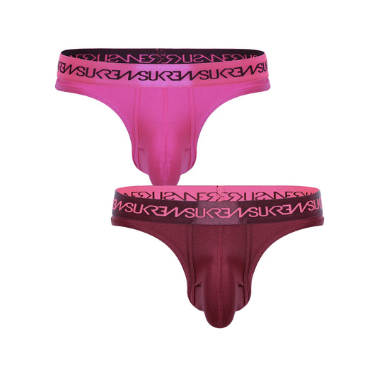 SUKREW Classic Thong Multipack 1x Party Pink + 1x Claret
