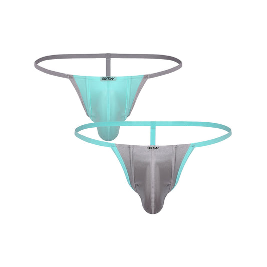 SUKREW G-String Multipack 1x Peppermint + 1x Silver Sparkle