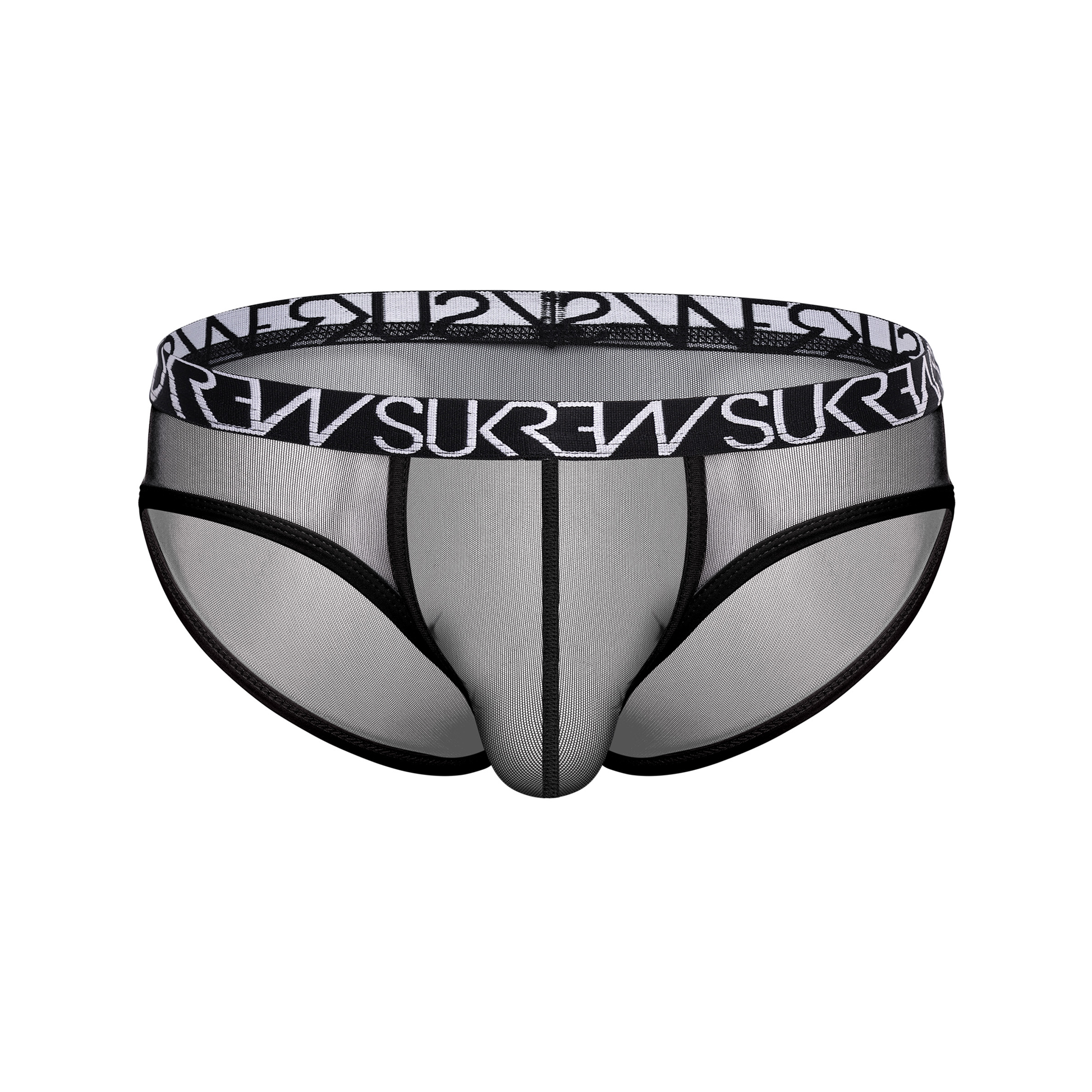 SUKREW Sheer Low-rise Brief Underground Black