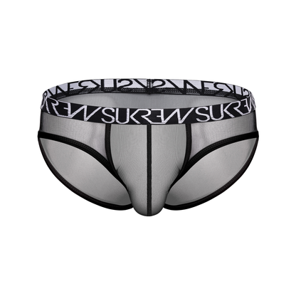 SUKREW Sheer Low-rise Brief Underground Black