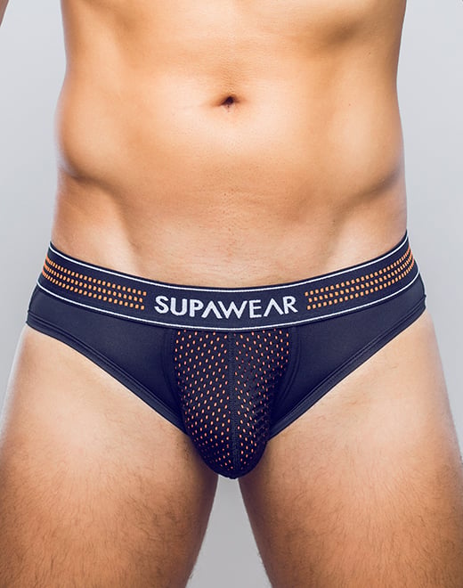 SUPAWEAR Mesh Brief Neon Orange