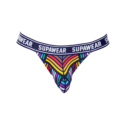 SUPAWEAR POW Thong Rainbow