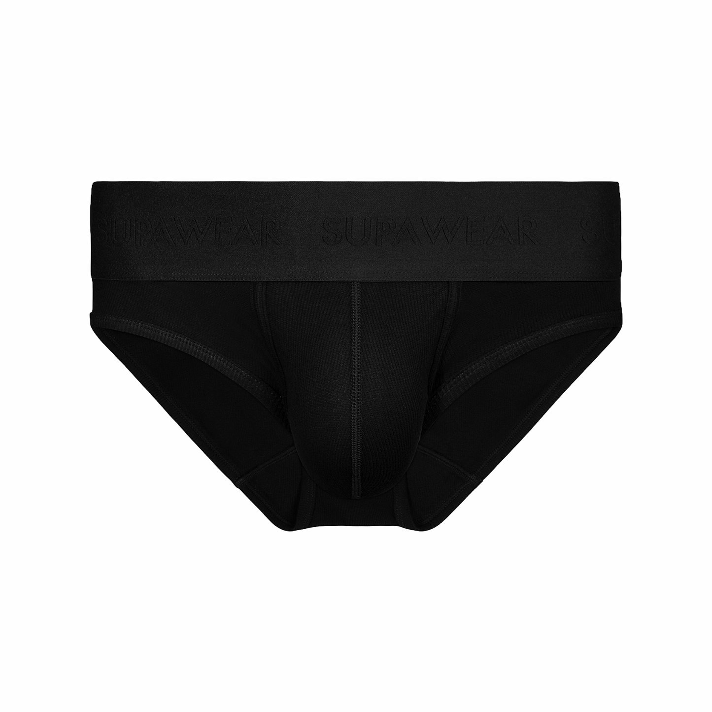 SUPAWEAR Ribbed Brief Black