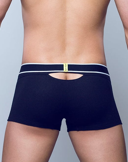 SUPAWEAR Ribbed Slashed Trunk Black