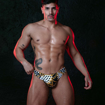 TOF Paris Baroque Swim Thong Black