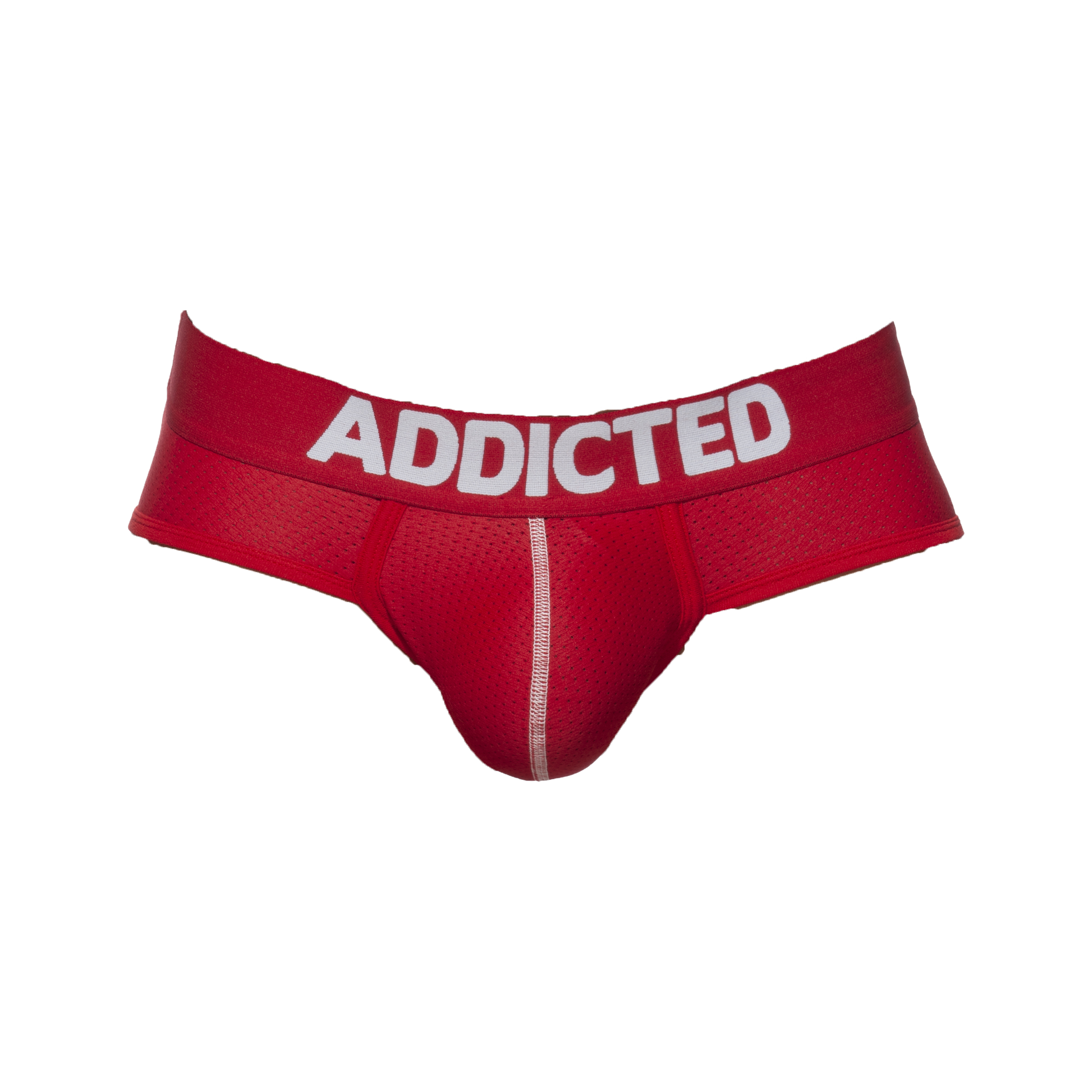 ADDICTED Push Up Mesh Brief Red