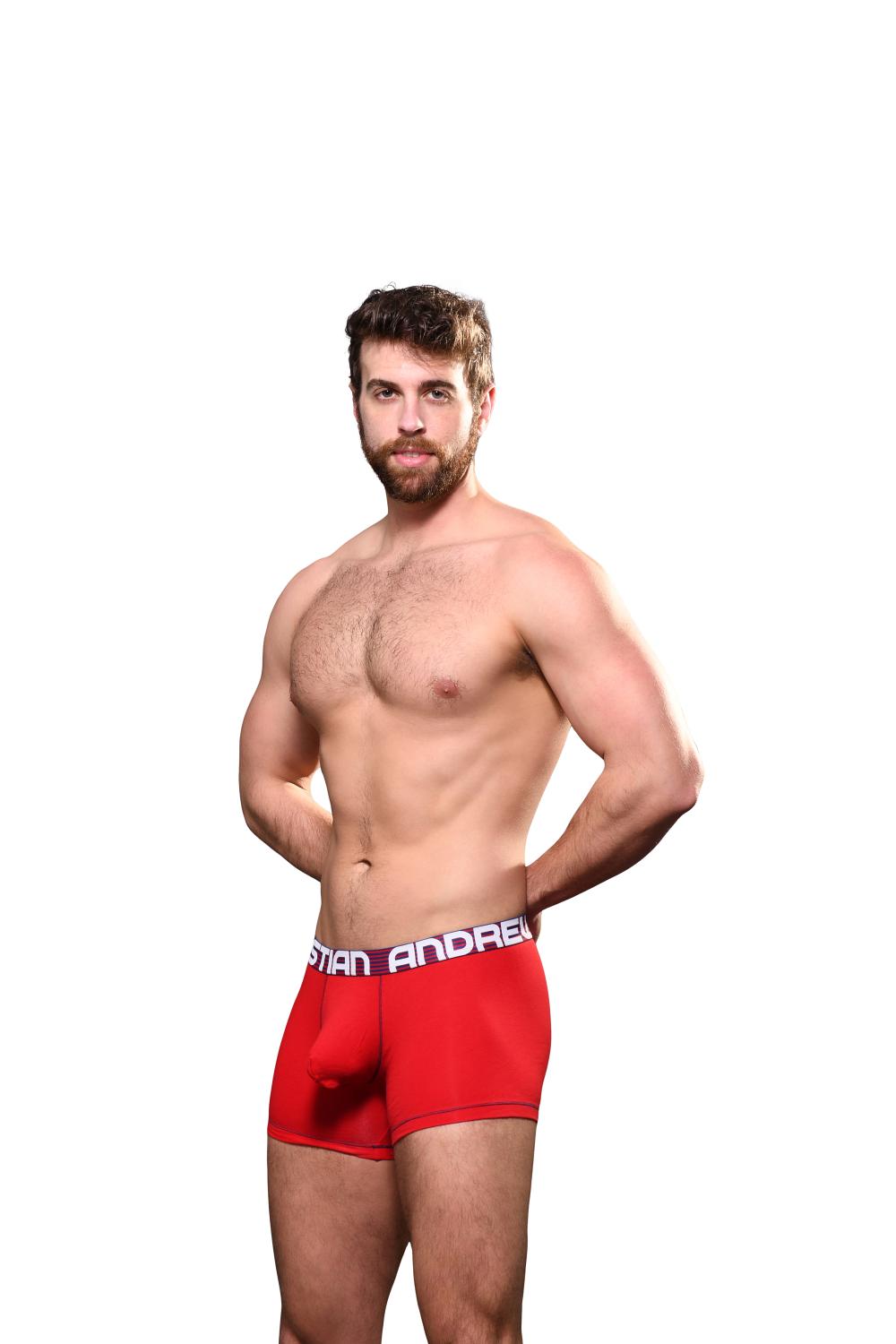 Andrew Christian ALMOST NAKED® Hang-Free Boxer Red