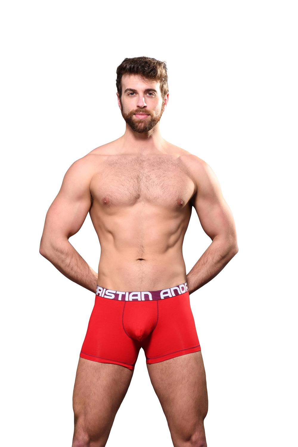 Andrew Christian ALMOST NAKED® Hang-Free Boxer Red
