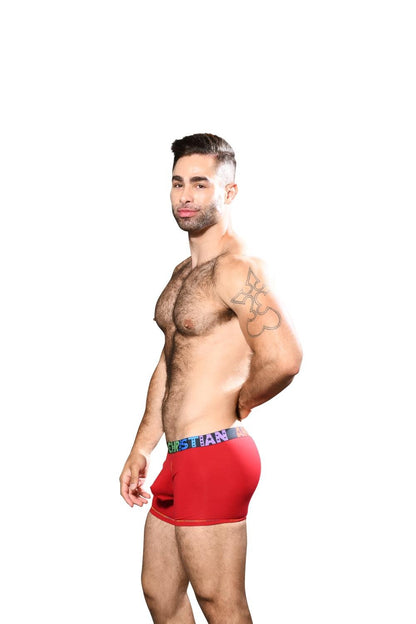 Andrew Christian Almost Naked Pride Cotton Boxer Rood