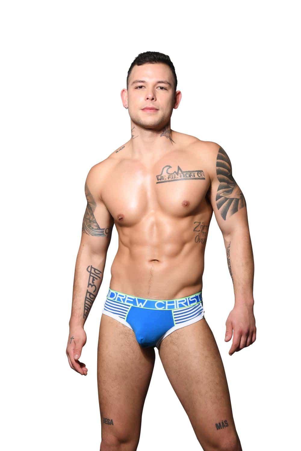 Andrew Christian ALMOST NAKED® Retro Brief Elect Blue