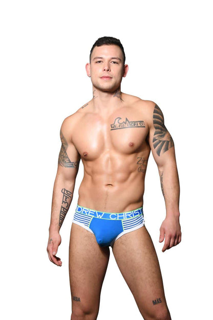 Andrew Christian ALMOST NAKED® Retro Brief Elect Blue
