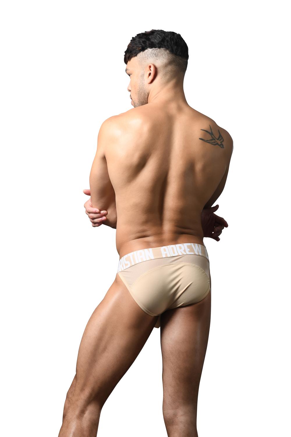 Andrew Christian Breeze Sports Mesh Brief Sand