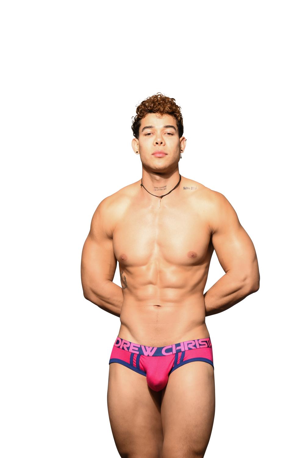 Andrew Christian CoolFlex Modal Active Brief w/ SHOW-IT® Fuchsia