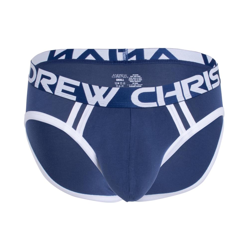 Andrew Christian CoolFlex Modal Active Brief w/ SHOW-IT® Navy