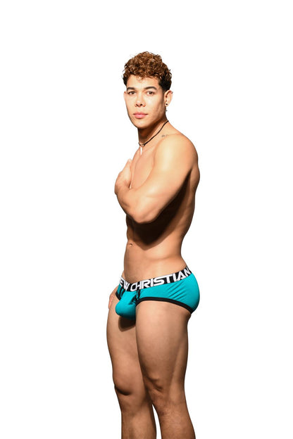 Andrew Christian CoolFlex Modal Active Brief w/ SHOW-IT® Teal