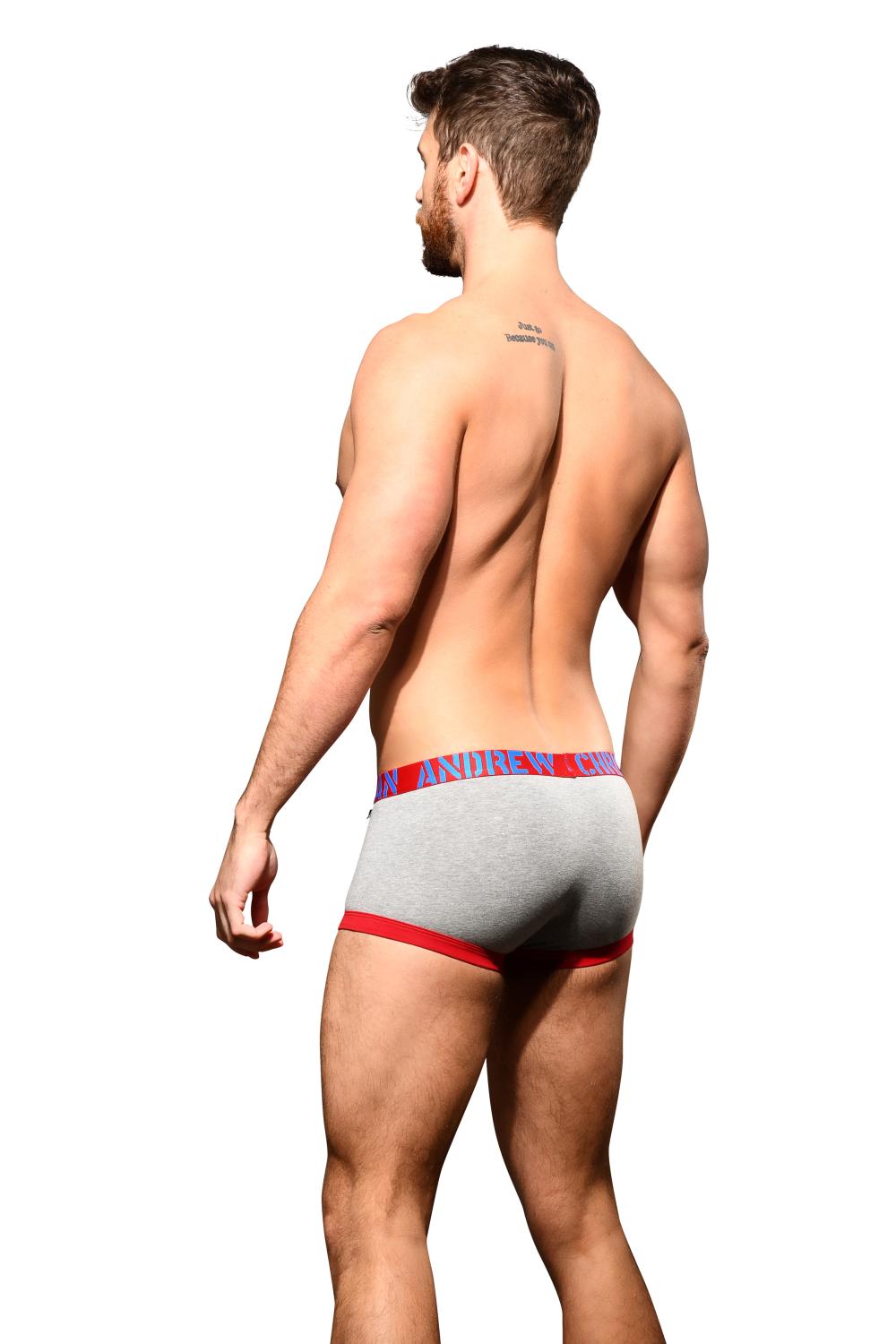 Andrew Christian Fly Tagless Boxer w/ ALMOST NAKED® Heather Grey