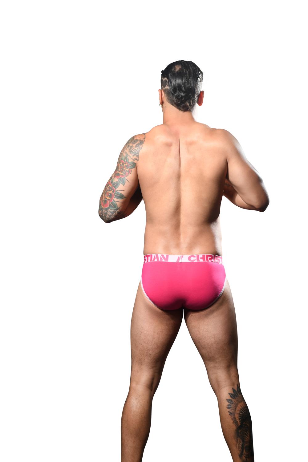 Andrew Christian Fly Tagless Brief w/ ALMOST NAKED® Fuchsia