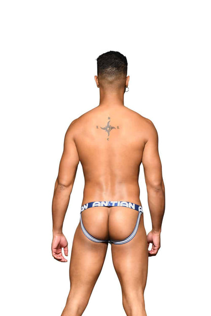 Andrew Christian Mesh Stripe Jock w/ Almost Naked