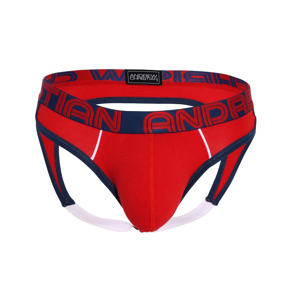 Andrew Christian SHOW-IT® Retro Pop Locker Room Jock Red