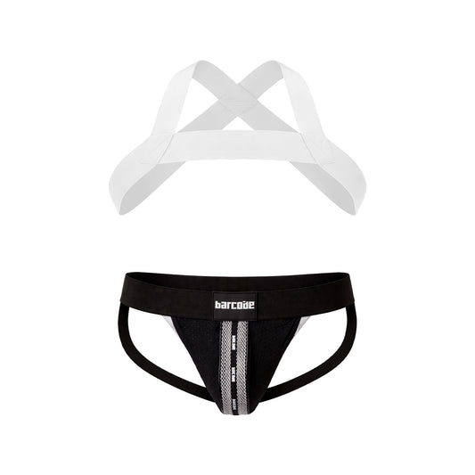 Barcode Berlin Multipack 1x Mesh Jock Tel Black-White + 1x Matt Harness White