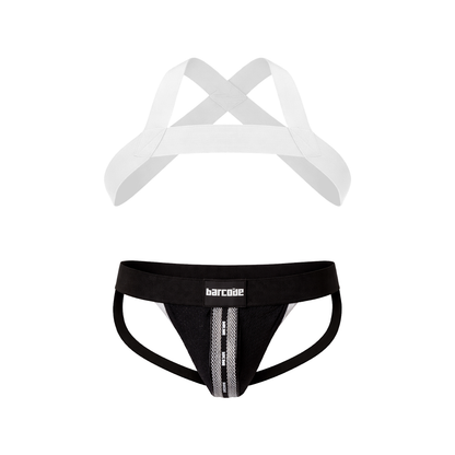 Barcode Berlin Multipack 1x Mesh Jock Tel Black-White + 1x Matt Harness White